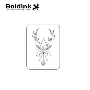 <span class=keywords><strong>Tatouage</strong></span> au stylo Jagua Boldink personnalisé, tête de cerf géométrique réaliste, art corporel, imperméable, longue durée, 2 semaines, encre à base de jus - Product Image 6