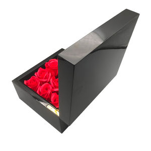 Boîte à bijoux avec vidéo Boîte en bois cadeau rose éternelle avec écran Lumière LED - Product Image 5