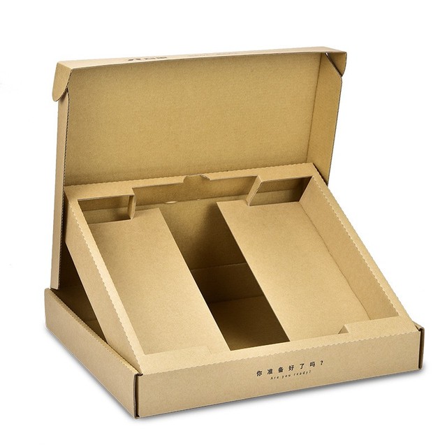 Custom Durable Tablet Case Kraft Mailer Corrugated Board Folders UV Coating Matt Lamination Embossing Featuring Custom Logo