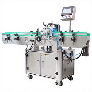 Machine d'étiquetage automatique de bouteilles rondes, haute vitesse, double face, personnalisable, ligne de production d'étiquettes autocollantes - Product Image 1