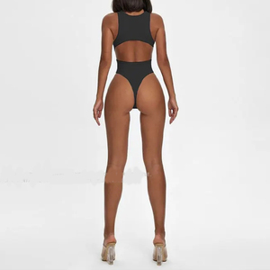 Di alta qualità Stretch Yoga palestra body per le donne Sexy Skinny scava le donne <span class=keywords><strong>un</strong></span> pezzo di allenamento Fitness tuta - Product Image 2
