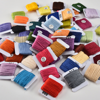 447 Bobines de Fil à Broderie en Polyester de Haute Qualité, Colorées et Faits Main, pour Point de Croix, Fil à Tricoter Teint à la Main (6 couleurs)