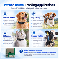 Module de positionnement GPS GNSS miniature pour collier d'animal et développement de dispositifs de suivi animal, intégration de matériel OEM