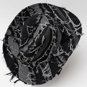 Chapeau de <span class=keywords><strong>jazz</strong></span> en denim polyvalent 2026 avec franges, style western, pour l'équitation, la ferme, la vie quotidienne, protection solaire, mode décontractée, vêtements d'extérieur - Product Image 4