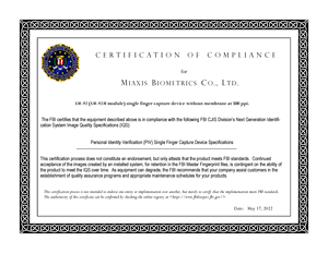 Linux/Android/Windows OS ISO 19794-4 FBI-PIV FAP30 Certified <strong>Optical</strong> <strong>Fingerprint</strong> <strong>Sensor</strong> Module USB UART Interface With API - Product Image 2