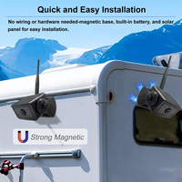 IPoster pour attelage remorque RV pick-up campeur 7in IPS écran moniteur DVR solaire magnétique sans fil sauvegarde caméra de recul kit