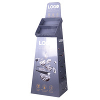 Présentoir électronique de luxe personnalisé avec casque d'écoute rotatif au design carré moderne Support de promotion en papier carton