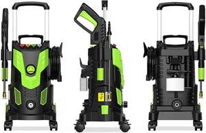 Mesin Cuci Tekanan Tinggi 3000PSI, Mesin Cuci Portabel 2.5GPM 4 Mulut Pipa Koneksi Cepat - Product Image 3