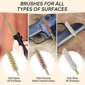 Kits <span class=keywords><strong>de</strong></span> nettoyage <span class=keywords><strong>de</strong></span> pistolet 7in1 ensemble <span class=keywords><strong>de</strong></span> brosses en laiton accessoires <span class=keywords><strong>de</strong></span> <span class=keywords><strong>chasse</strong></span> réguliers - Product Image 5