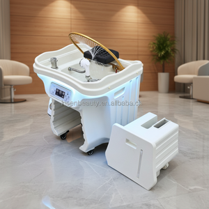 Kisen Livraison Rapide Machine de Lavage Capillaire Professionnelle à Deux Réservoirs, avec Bol Sans Tuyauterie et Chauffe-<span class=keywords><strong>Eau</strong></span>, pour <span class=keywords><strong>Spa</strong></span> Capillaire et Sauna Bac Zen-flow - Product Image 1