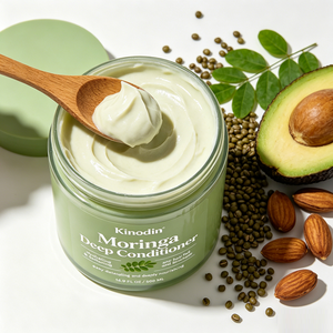 Après-shampoing hydratant et démêlant Kinodin Moringa 500g, marque privée, <span class=keywords><strong>anti</strong></span>-<span class=keywords><strong>chute</strong></span> de <span class=keywords><strong>cheveux</strong></span>, <span class=keywords><strong>masque</strong></span> capillaire pour <span class=keywords><strong>cheveux</strong></span> abîmés - Product Image 4