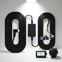 Kit de câblage pour caméra embarquée avec coupure automatique à basse tension 5V 2A pour chargeur de caméra de tableau de bord DVR
