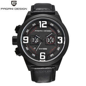 Montre à quartz pour homme Pagani Design, chronographe analogique, étanche 100 m, bracelet en acier inoxydable, montre de sport tendance - Product Image 4