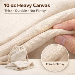 Eco Cotton <b>Drawstring</b> <b>Pouches</b> for Handmade Products and Artisan Packaging - Product Image 4