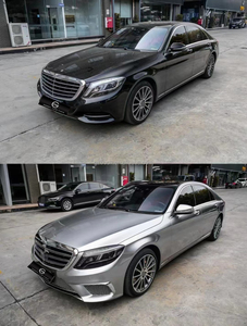 ชุดกันชนท้ายรถสำหรับ Mercedes <span class=keywords><strong>Benz</strong></span> W222 S Class 2013 + อัพเกรดเป็น S63 <span class=keywords><strong>AMG</strong></span> <span class=keywords><strong>S65</strong></span> <span class=keywords><strong>AMG</strong></span> กันชนหลัง diffusers - Product Image 3