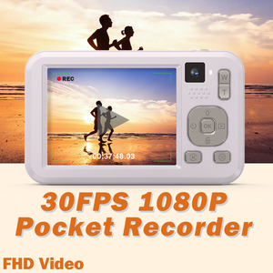 กล้องเด็ก Retro Compact 64MP 4K กล้องคู่หน้า/หลัง หน้าจอ 2.8 นิ้ว หน่วยความจำ 256G ตรวจจับใบหน้า สำหรับ Vlogging กล้องดิจิตอลราคาประหยัด - Product Image 6