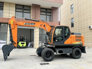 Hot Sale Durable DX150WE Wheel <b>Excavator</b> Heavy Duty Mobile Earthmoving <b>Machine</b> - Product Image 2