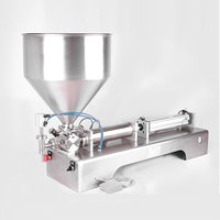 Machine de remplissage semi-automatique pour crème glacée, eau, miel, jus, sauce, boisson gazeuse, pâte de tomate