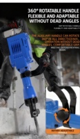Marteau perforateur électrique portable à moteur à courant continu pour béton, 220V, marteau de démolition