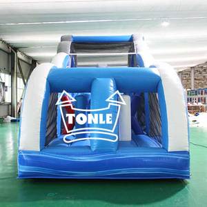 Carrera de obstáculos inflable comercial Blue Wave Games a la venta - Product Image 5