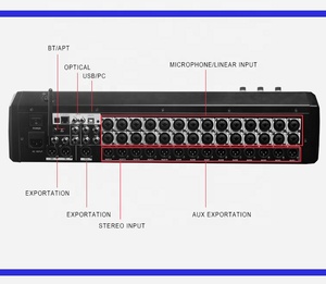 Dm32 Pro 32-Kênh Chuyên Nghiệp Kỹ Thuật Số Mixer Được Xây Dựng-Trong Card Âm Thanh Trộn Giao Diện Điều Khiển Với USB Giao Diện Cho thấy Âm Thanh & Video - Product Image 6
