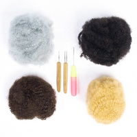 Nuovo arrivo colore grigio alla rinfusa Afro extension per capelli crespi per Dreadlocks