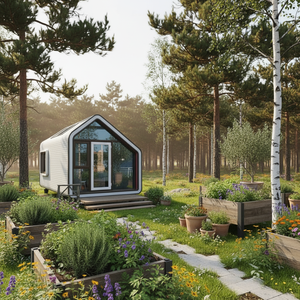 Contenedor de Envío Prefabricado de 40 pies, Casa Modular Ecológica, Oficina, Escuela, Edificios de Apartamentos, Paneles Sándwich, Hospital, Parque - Product Image 1