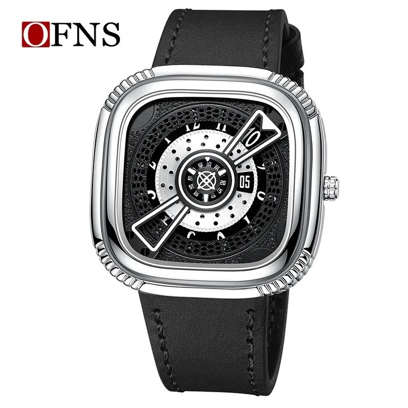 เข็มขัดสีดำเงิน