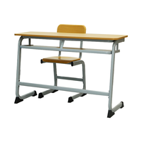 Meubles d'école modernes de haute qualité, ensemble de tables et de chaises doubles pour étudiants