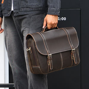 Maletín <span class=keywords><strong>de</strong></span> cuero auténtico con logotipo personalizado para hombre, bandolera vintage <span class=keywords><strong>de</strong></span> piel auténtica <span class=keywords><strong>de</strong></span> becerro <span class=keywords><strong>de</strong></span> grano completo para abogado - Product Image 6