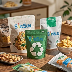 <b>Bags</b> Aluminum Foil Food Grade Plastic Plant Powder Maize Flour Instant Tea Stand up <b>Zip</b> Lock Pet Food Packaging Pouch <b>Bags</b> - Product Image 6