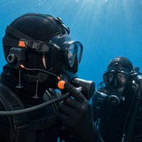 Système de communication vocale sans fil sous-marin Havospark, étanche à 50 m, PTT de plongée, interphone ultrasonique pour masque intégral de plongée