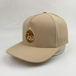 Cappelli da Golf Impermeabili con Patch in PVC e Fori Laser, Cappellini da Baseball Personalizzati di Alta Qualità a 5 Pannelli - Product Image 2