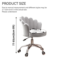 Dossier de coquille-une chaise de maquillage pour femme adaptée à une longue position assise sans fatigue chaise d'étude de dortoir chaise de bureau à domicile
