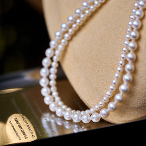 Collier élégant en perles d'eau douce mélangées avec un design de boucle OT en forme d'étoile, collier pendentif élégant - Product Image 4