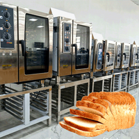 YOSLON Électrique 20 Plateaux Convection Boulangerie Four Combiné Vapeur Restaurant Fours Combinés Commerciaux