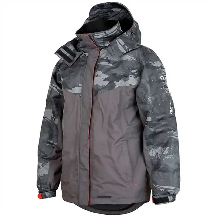 Winter Style Water Repellent PU Coated Rip Stop Reinforced Nylon Camouflage Fishing Jackets