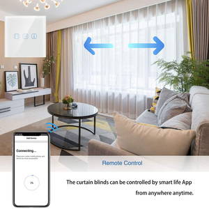 Alexa Google HomeIFTTTと互換性のあるDS-151 EU86mmサイズのワイヤレスリモコンTuyaスマートカーテンスイッチ - Product Image 5