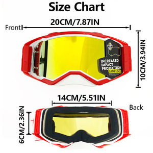Modèle pour hommes avec verres interchangeables, monture en plastique, protection contre les chocs pour le cyclisme et le ski - Product Image 3