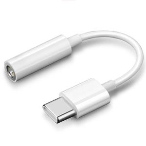 Tipo C 3,5 Jack Auricular USB C a 3,5mm AUX Adaptador de auriculares Cable de audio para Huawei <span class=keywords><strong>V30</strong></span> Mate 20 P30 Pro <span class=keywords><strong>Xiaomi</strong></span> Mi 10 9 - Product Image 1