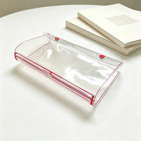 Cahier transparent A5 pour étudiants avec reliure à anneaux transparente