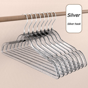 Tôi biết nhiều màu nhựa trong suốt quần áo móc áo thời trang sang trọng liên kết đơn giản nhà cuộc sống hàng ngày lưu trữ quần áo móc áo - Product Image 4