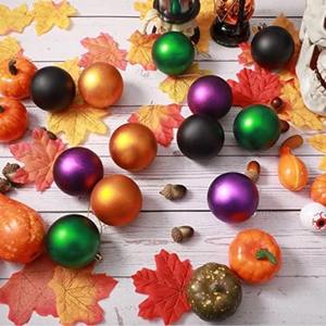 24 ornements de boules en plastique Nouvelles décorations d'Halloween et de Noël Transfrontalières Ornements suspendus d'arbre imprimés UV pour usage domestique - Product Image 4