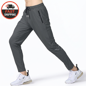 <span class=keywords><strong>Pantaloni</strong></span> Sportivi da Uomo Traspiranti a Vita Media per Fitness, Basket, Corsa e Allenamento, Elasticizzati e Comodi - Product Image 1