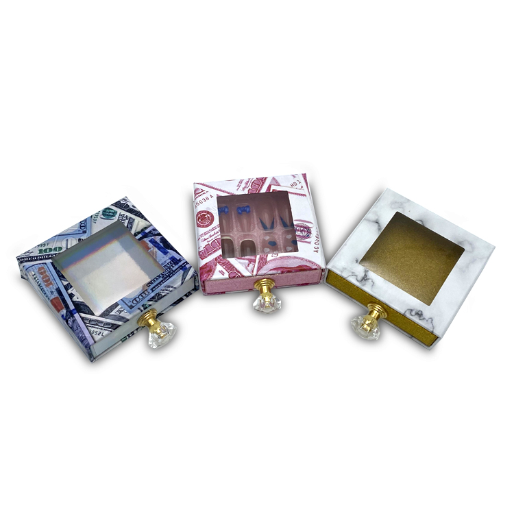 luxury holographic 25mm eyelashes with custom eyelash earrings keychain packaging box