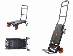 รถเข็นเหล็กพับได้สำหรับงานอุตสาหกรรม รับน้ำหนัก 120 กก. แบบ OEM พร้อมโครงสร้างปิดมิดชิด ล้อสี่ล้อ สำหรับใส่เครื่องมือและจัดเก็บ - Product Image 5