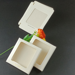 Hộp bao bì Thẻ trắng tùy chỉnh với hộp bao bì giấy cửa sổ trong suốt - Product Image 6