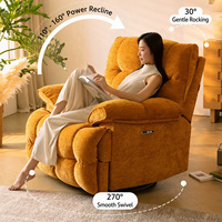 Fauteuil inclinable extra large avec housse amovible modulaire en tissu imperméable et rembourré, pour salon et maison