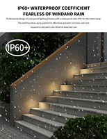 Éclairage de chemin LED à économie d'énergie avec contrôle par capteur et Wi-Fi pour escaliers de jardin minimalistes