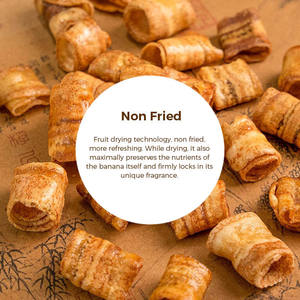 กล้วยอบกรอบม้วน ขนมผลไม้อบแห้ง อาหารจีน รสต้มยำกุ้ง บรรจุภัณฑ์แบบถุง - Product Image 4